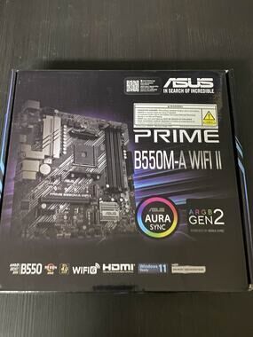 ASUS Prime B550M-A WiFi II AMD Micro ATX Motherboard (Sealed)